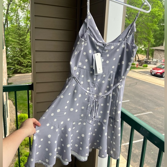 🆕 Willow x Nordstrom Dusty Lilac Polka Dot SunDress Size L - Picture 6 of 15
